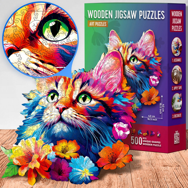 Images and photos of CAT PUZZLE 500 PIECES. ESC WELT.