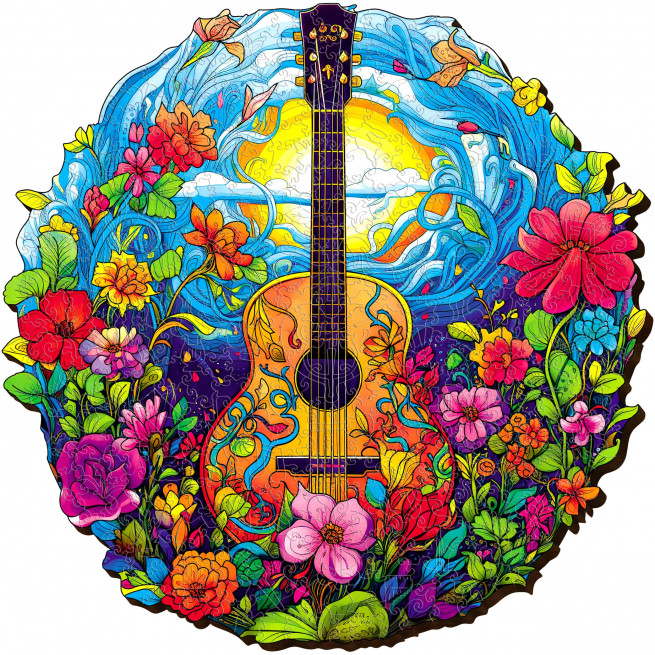 Images and photos of Guitar puzzle 300 pieces. ESC WELT.