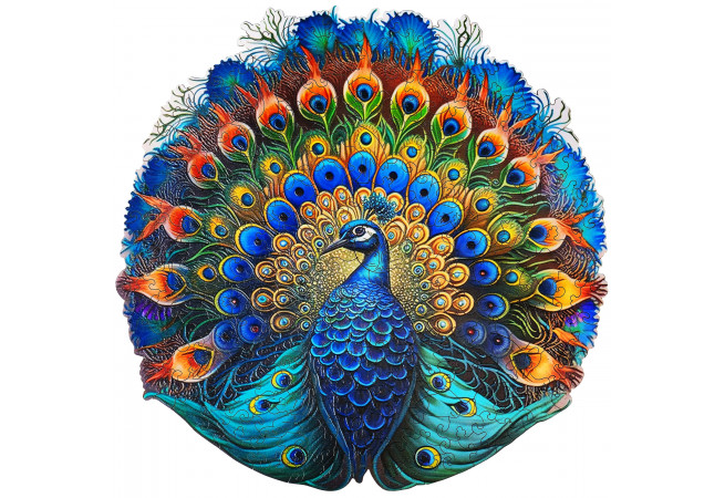 Images and photos of Peacock puzzle 500 pieces. ESC WELT.