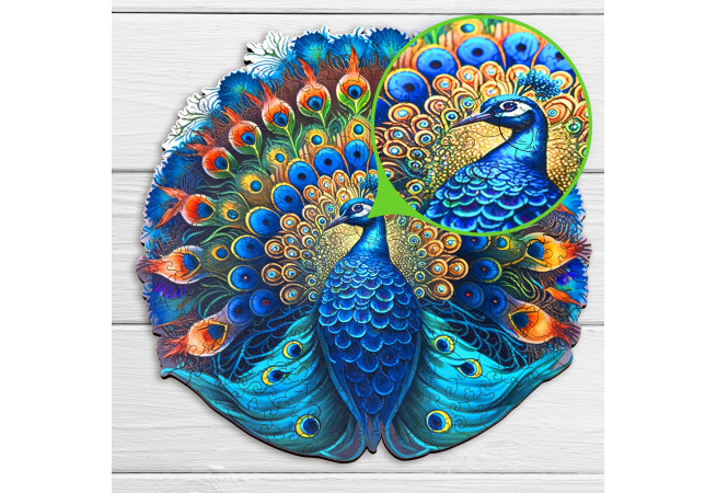 Images and photos of Peacock puzzle 500 pieces. ESC WELT.