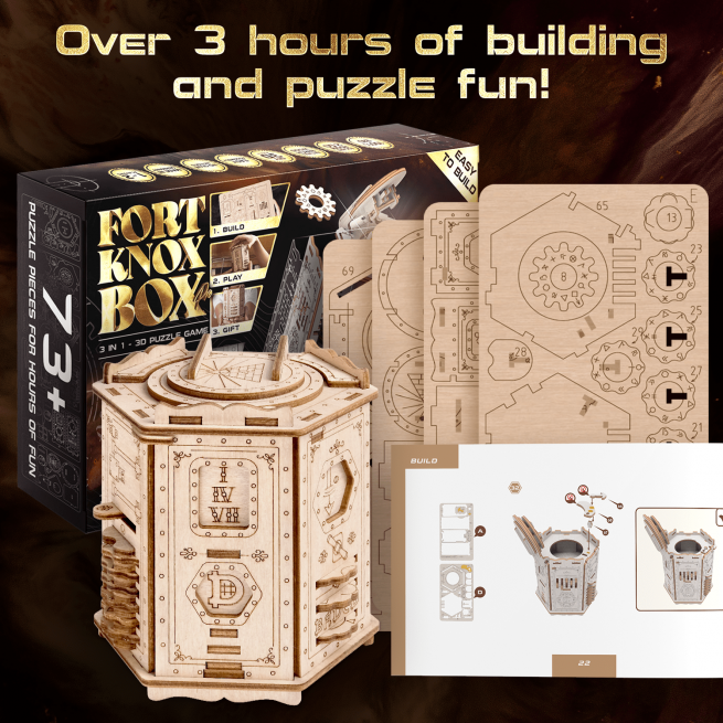 Images and photos of 3D Puzzle Game Fort Knox Box Pro. ESC WELT.