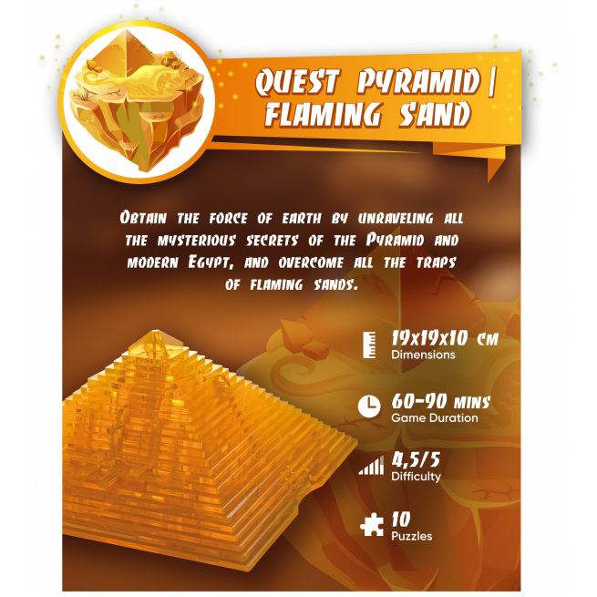 Images and photos of Quest Pyramid Flaming Sand. ESC WELT.