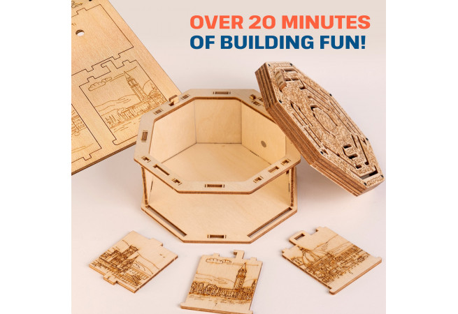 Images and photos of Wooden Secret MAZE BOX, 3D PUZZLE KIT FOR SELF-ASSEMBLY. ESC WELT.