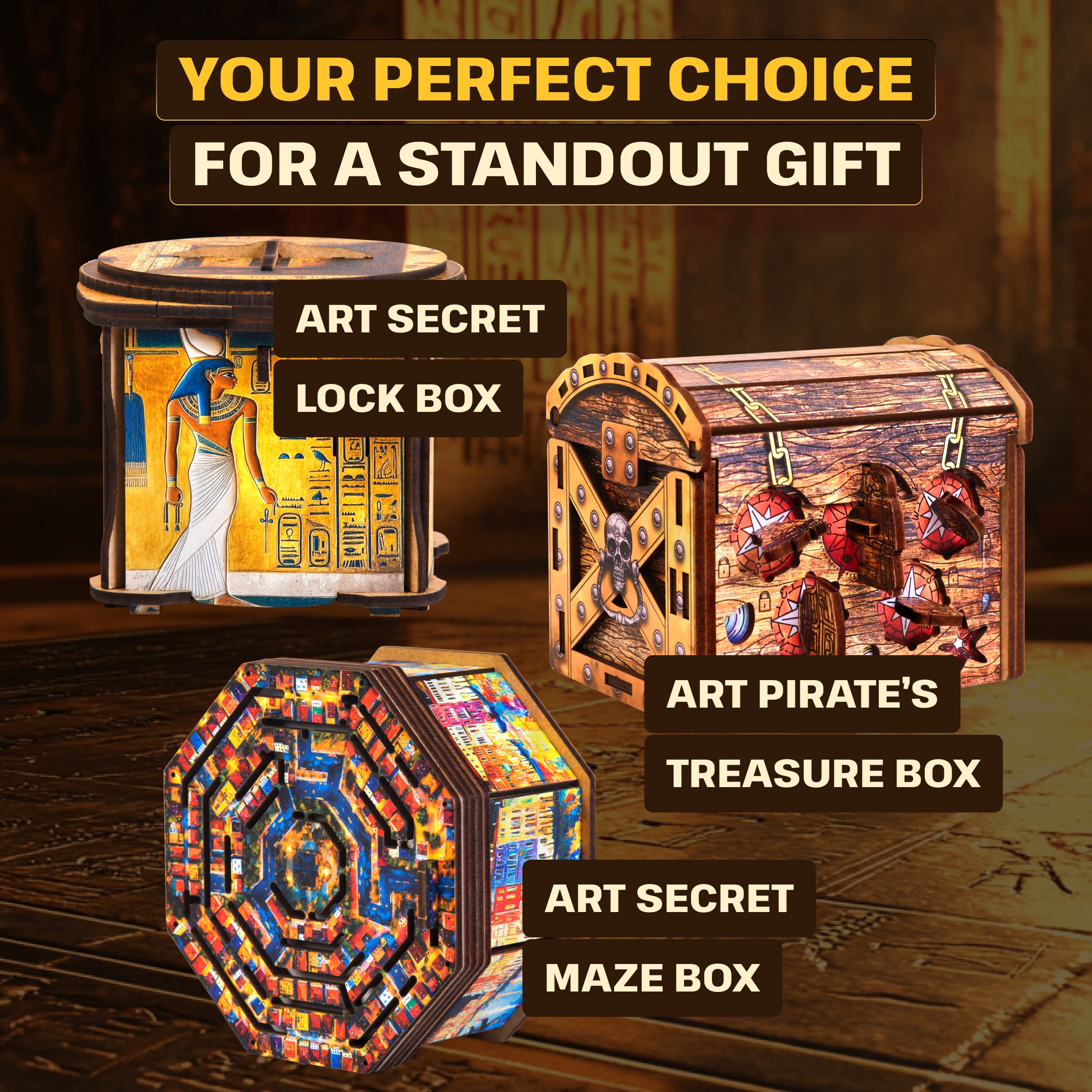 Images and photos of Art Secret Lock Box. ESC WELT.