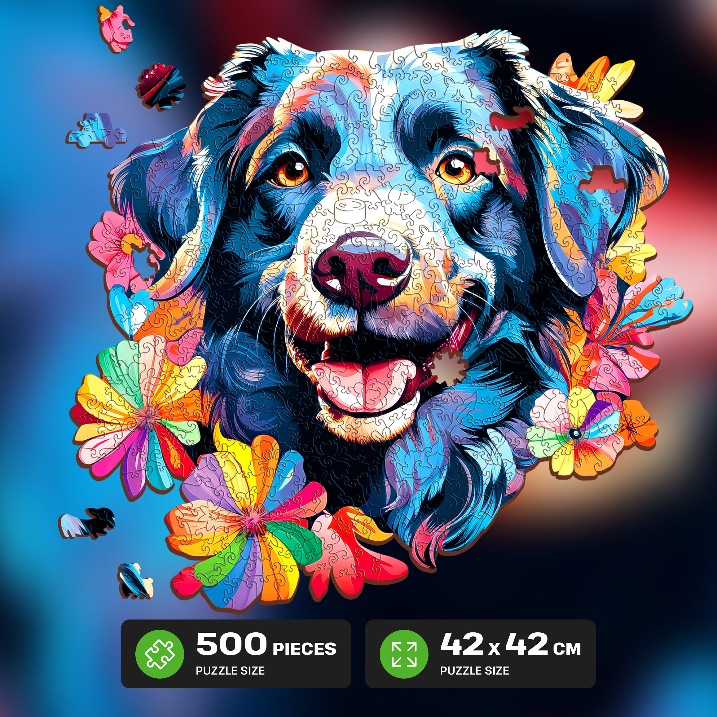 Images and photos of Dog puzzle 500 pieces. ESC WELT.