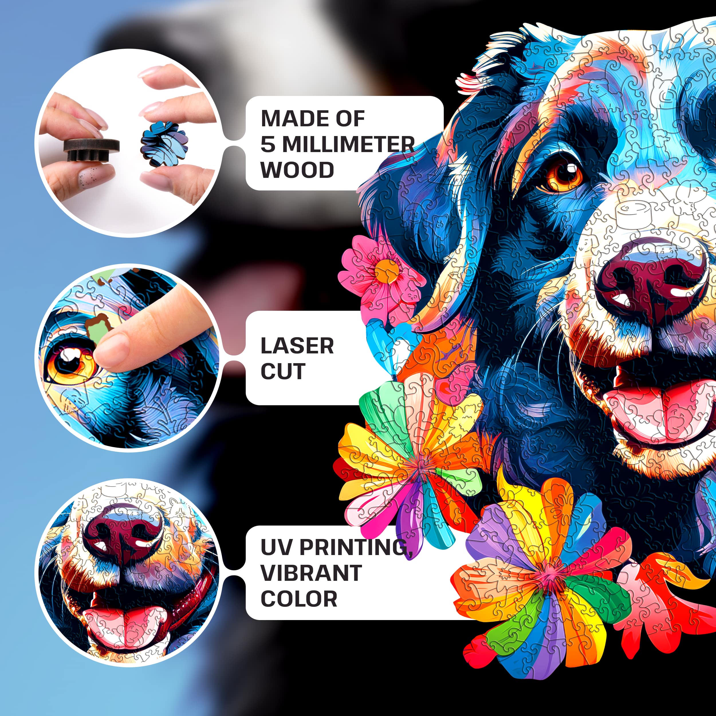 Images and photos of Dog puzzle 500 pieces. ESC WELT.