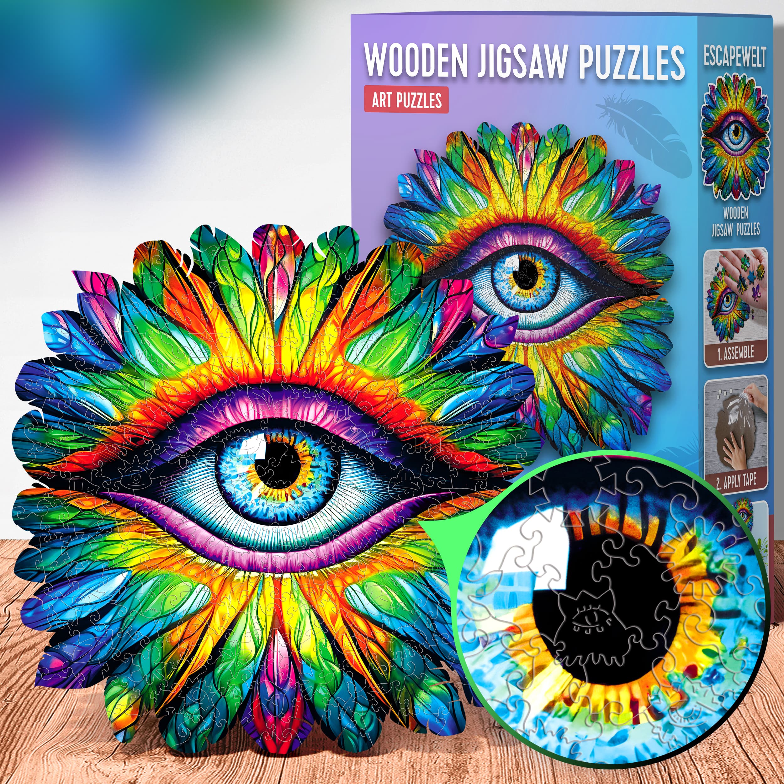 Images and photos of Eye puzzle 300 pieces. ESC WELT.