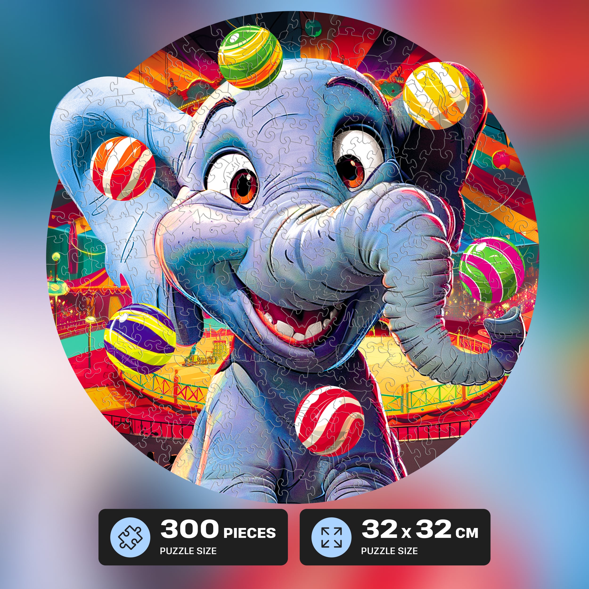 Images and photos of Funny Elephant Puzzle 300 pieces. ESC WELT.