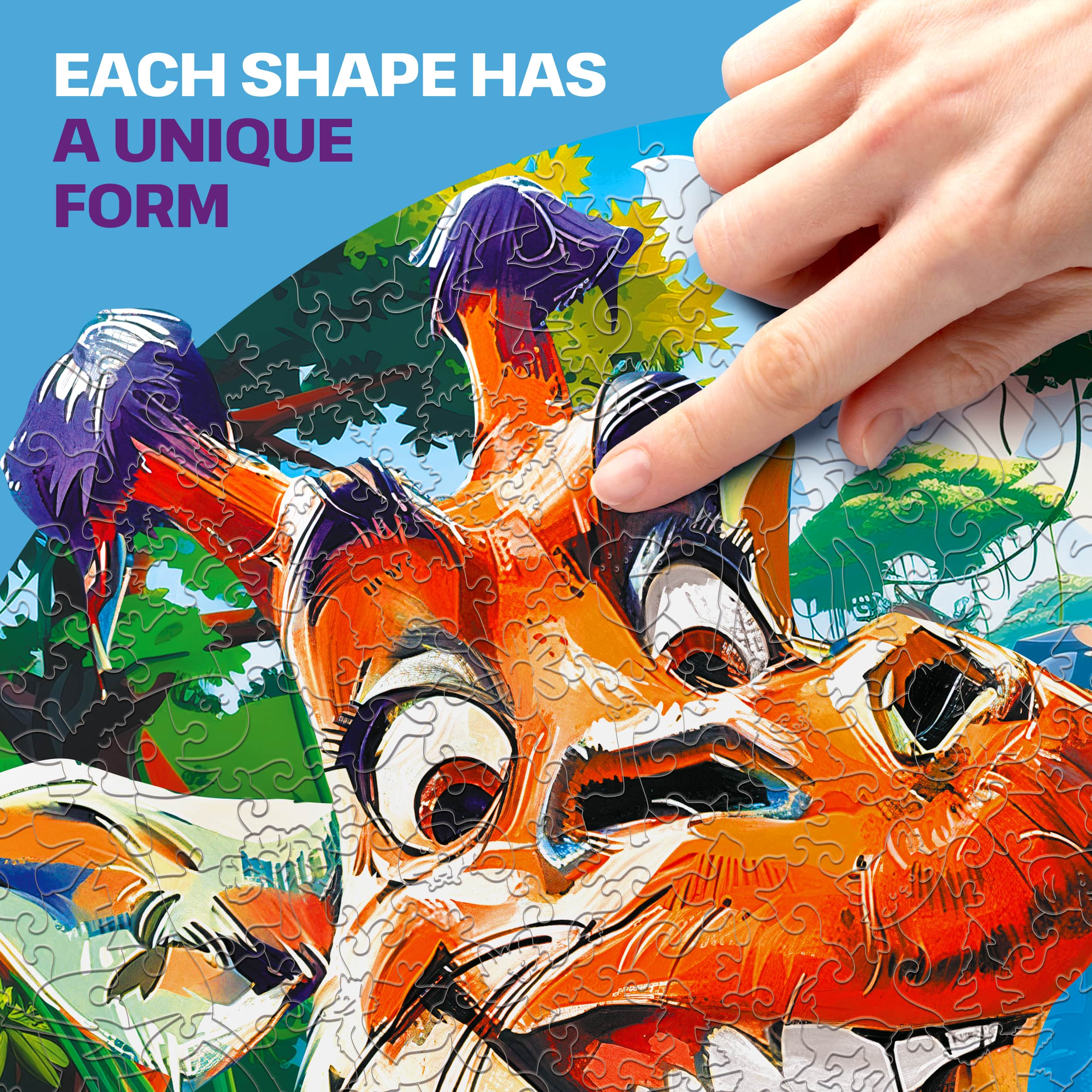 Images and photos of Funny Giraffe Puzzle 300 pieces. ESC WELT.