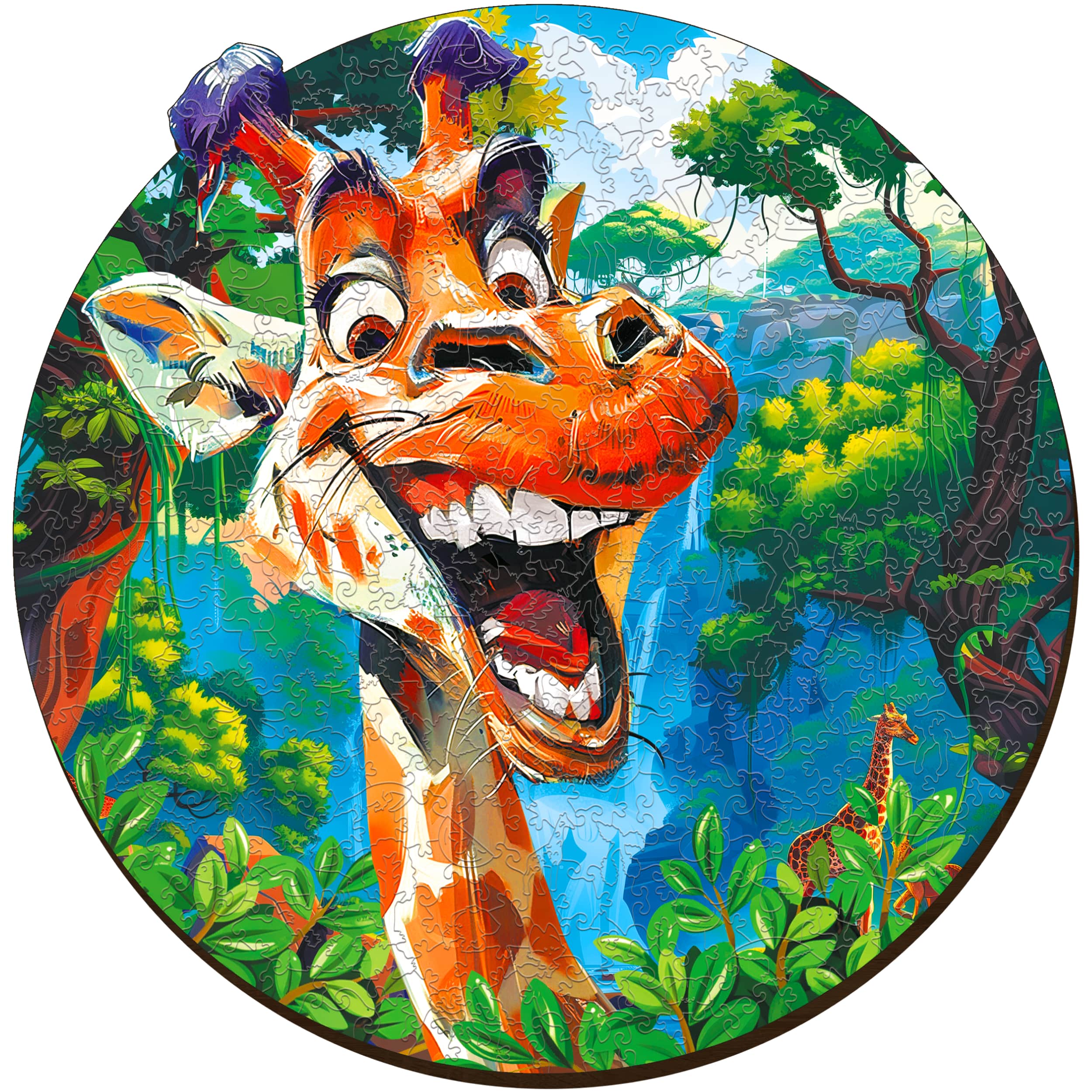 Images and photos of Funny Giraffe Puzzle 300 pieces. ESC WELT.