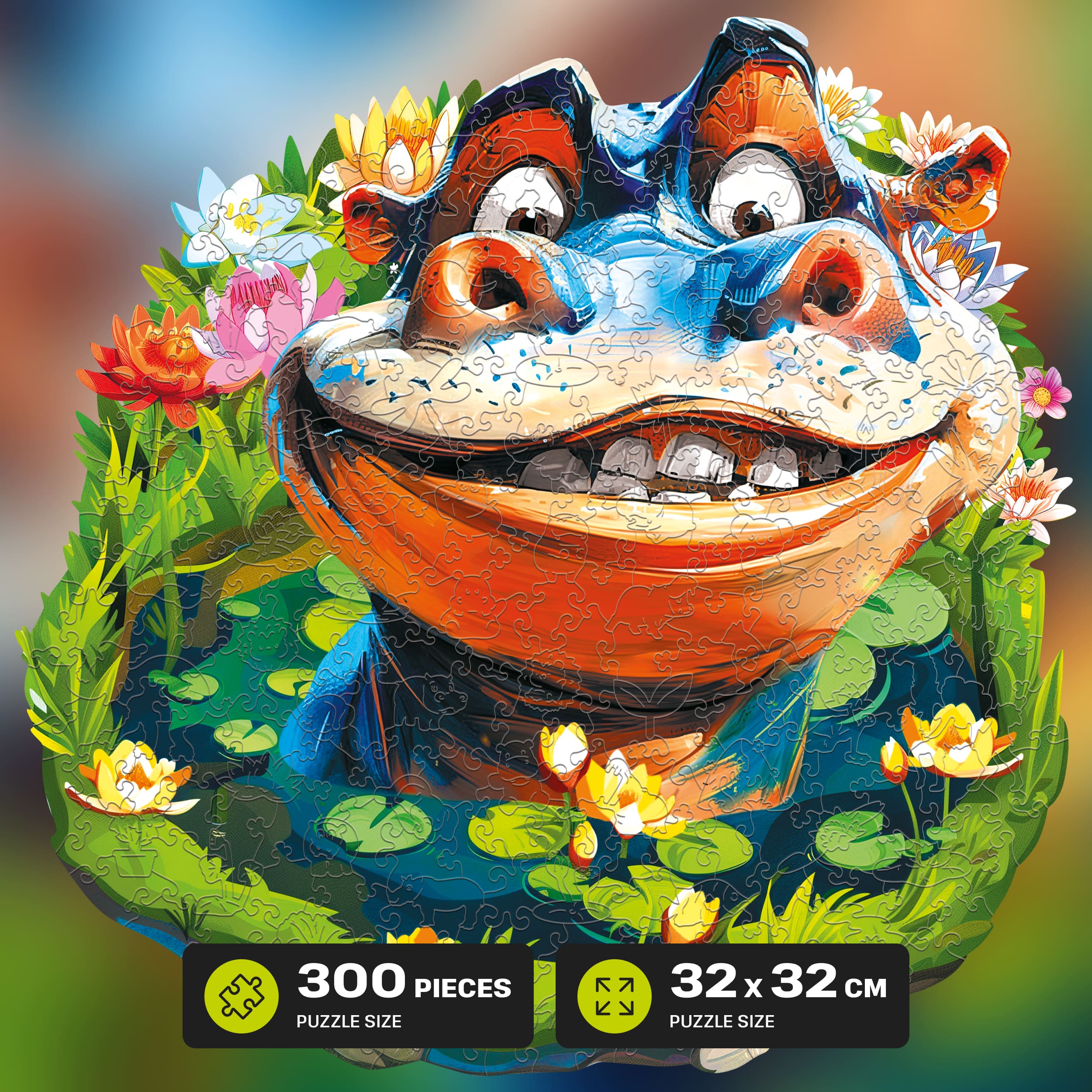 Images and photos of Funny Hippo Puzzle 300 pieces. ESC WELT.