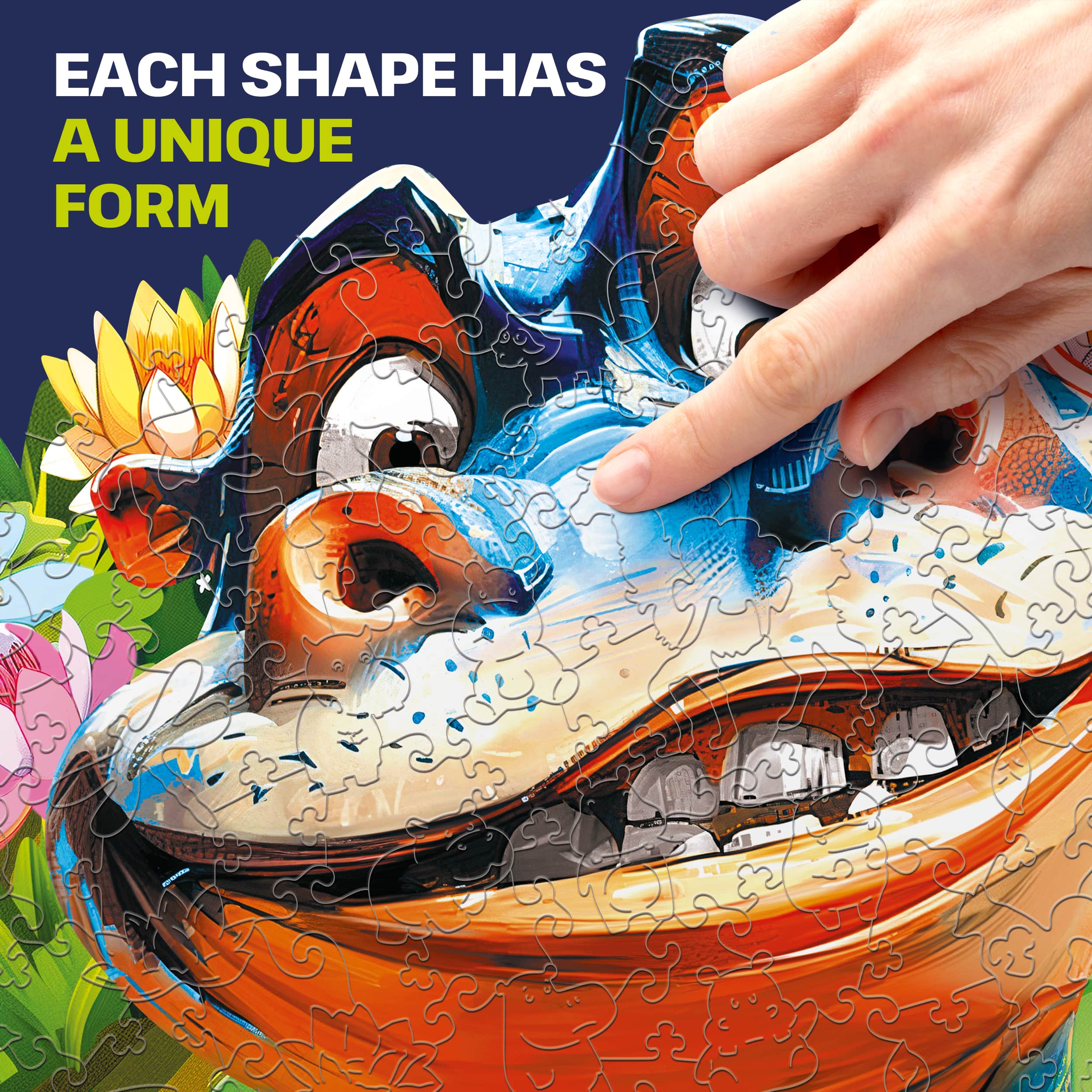 Images and photos of Funny Hippo Puzzle 300 pieces. ESC WELT.