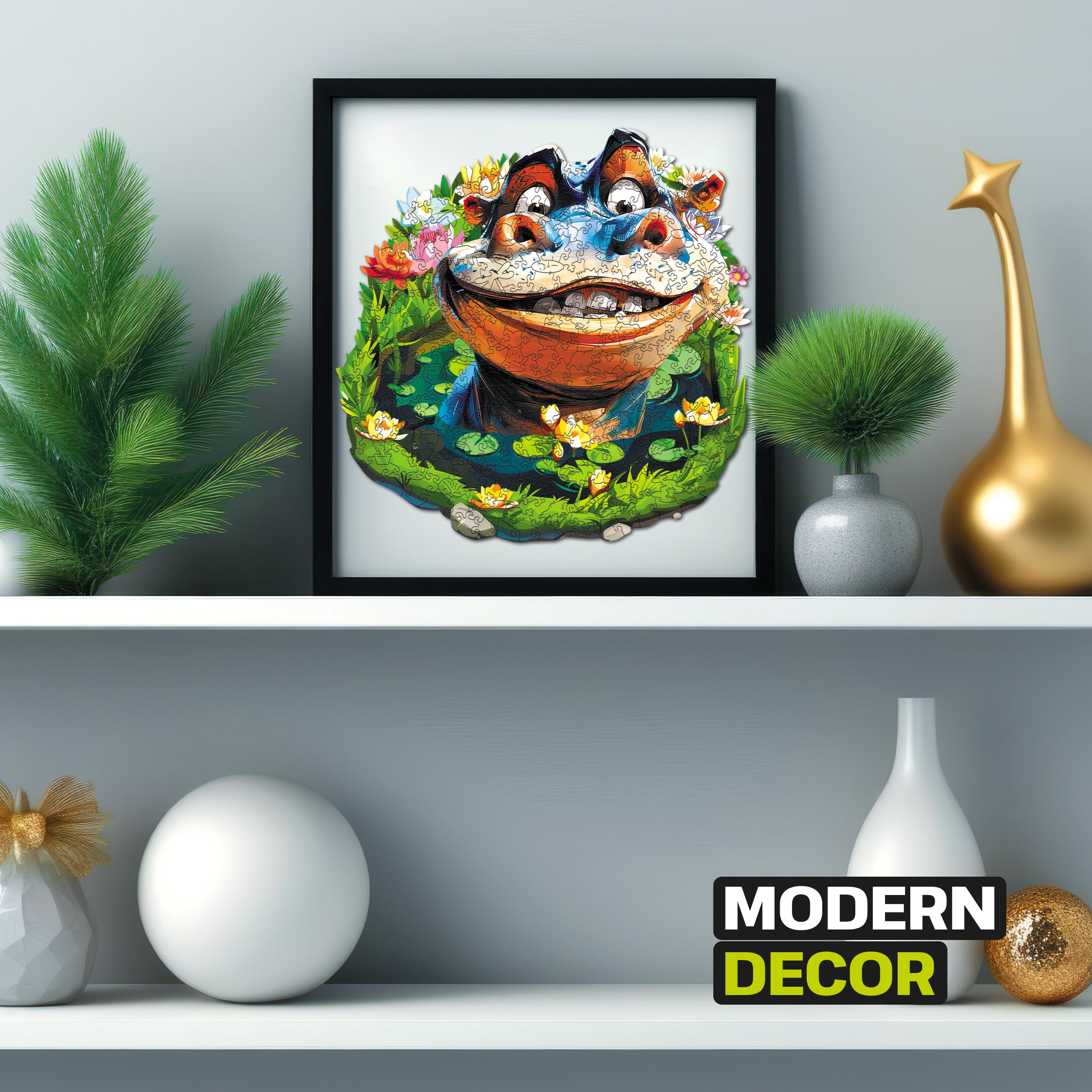 Images and photos of Funny Hippo Puzzle 300 pieces. ESC WELT.