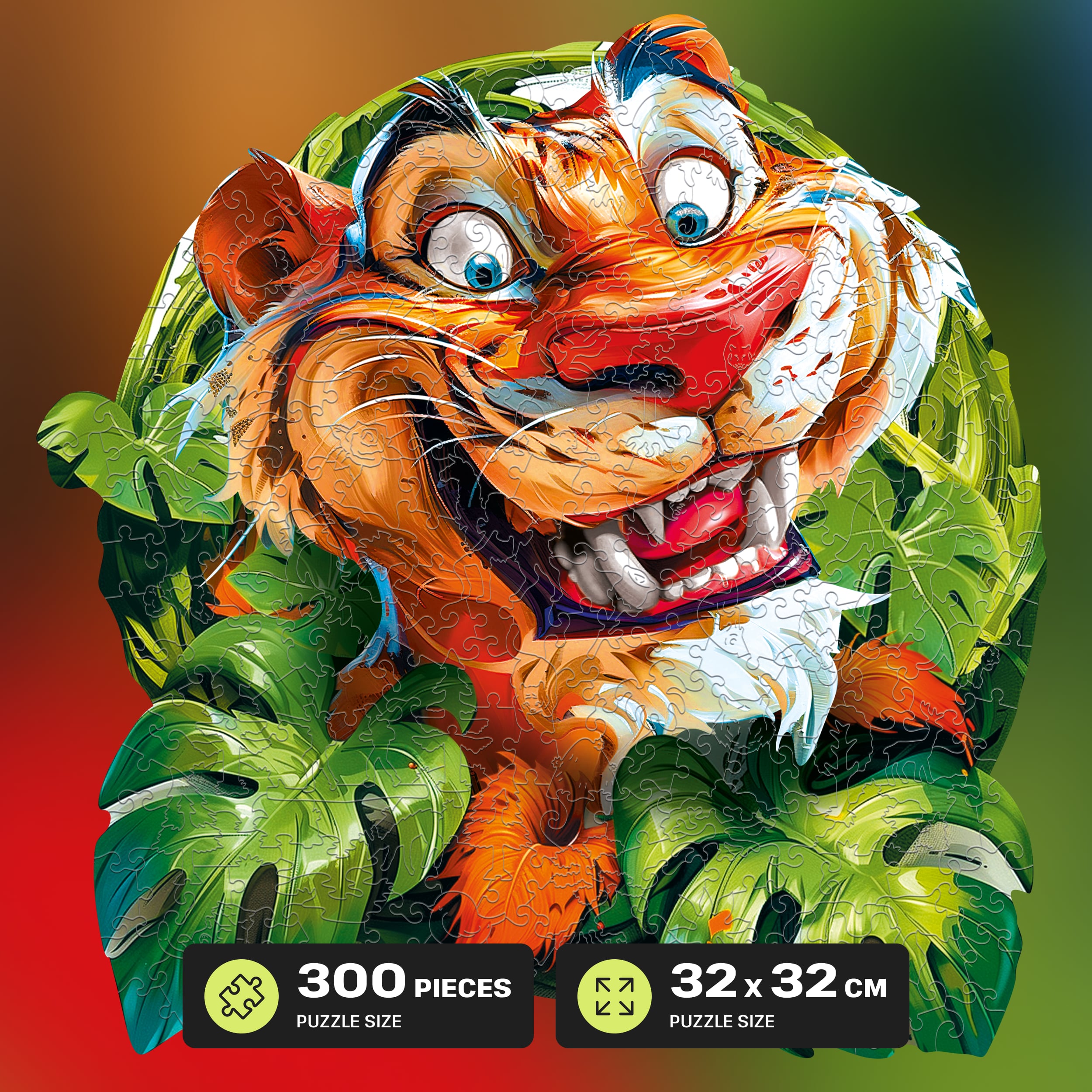Images and photos of Funny Tiger Puzzle 300 pieces. ESC WELT.