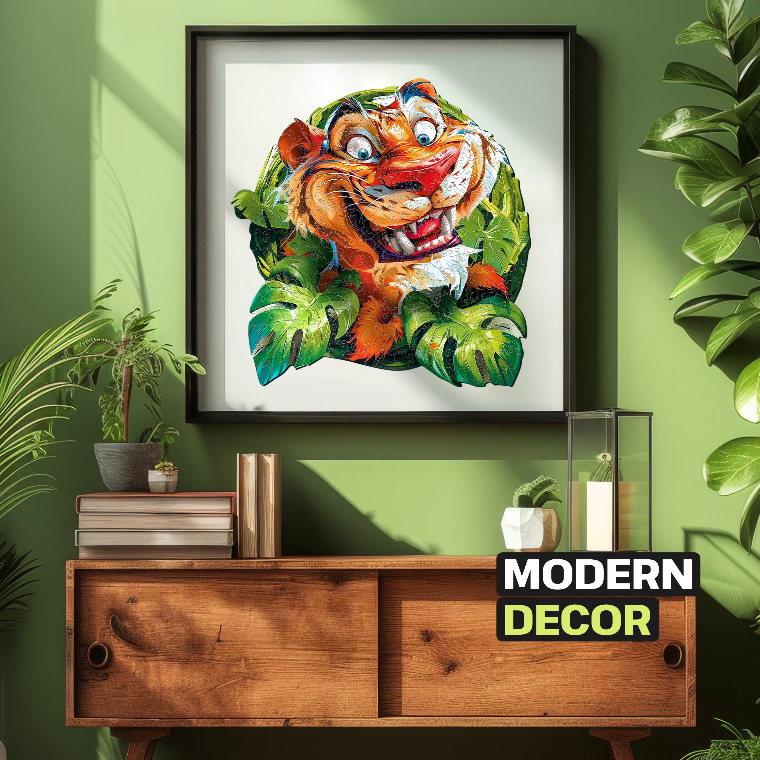 Images and photos of Funny Tiger Puzzle 500 pieces. ESC WELT.