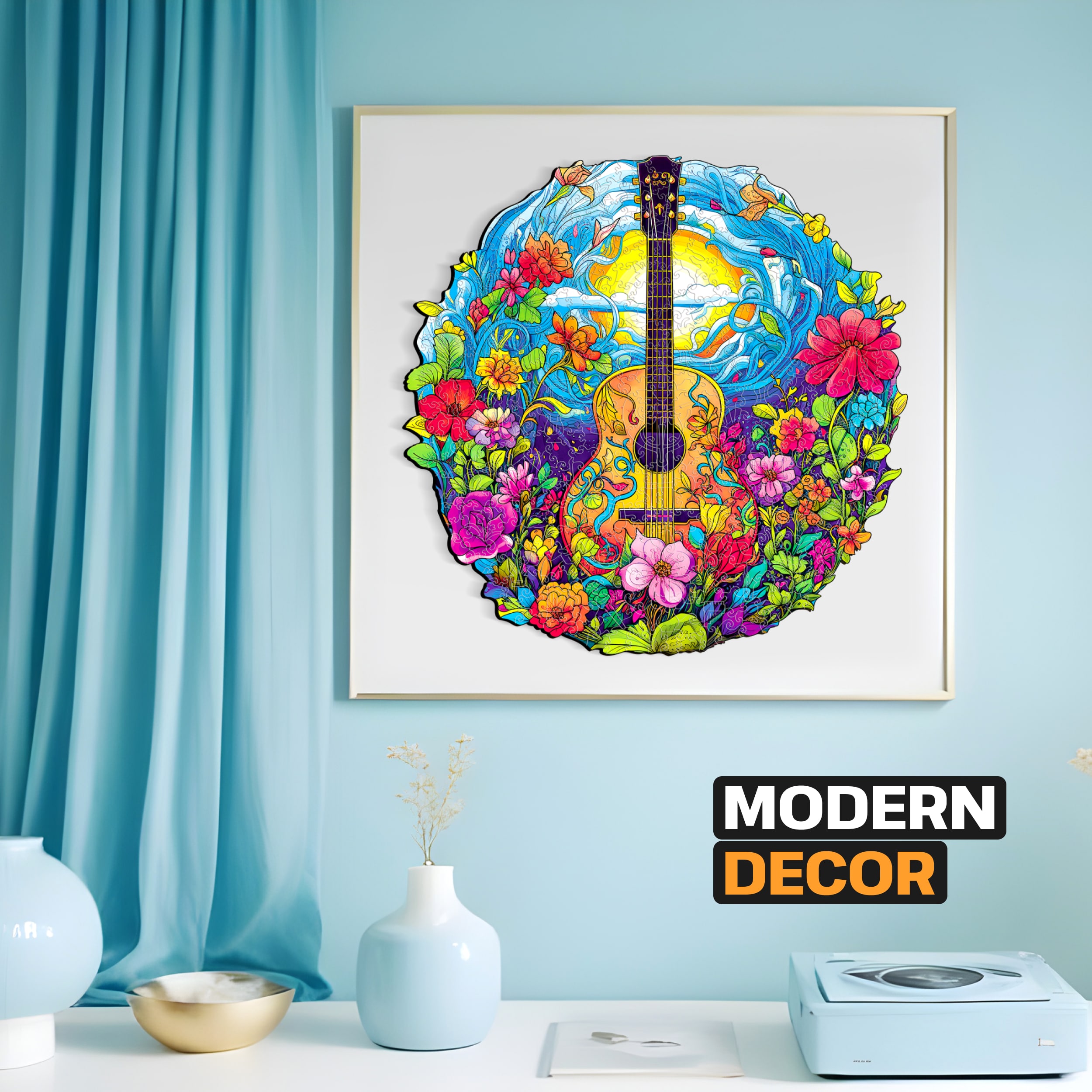 Images and photos of Guitar puzzle 300 pieces. ESC WELT.