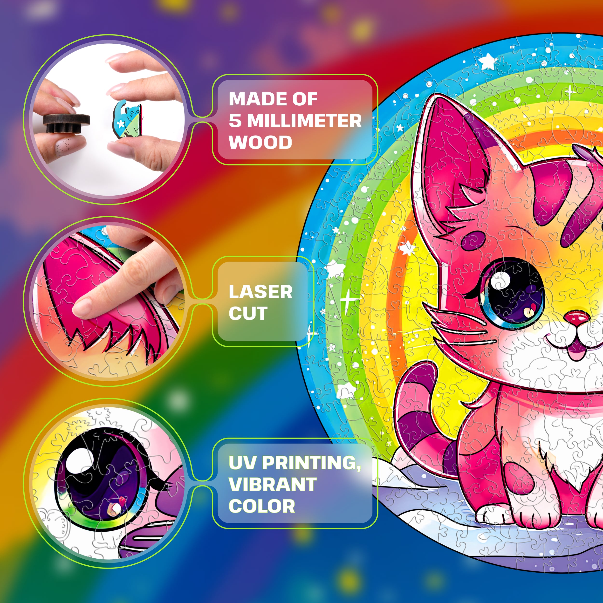 Images and photos of Kitten Puzzle 200 pieces. ESC WELT.