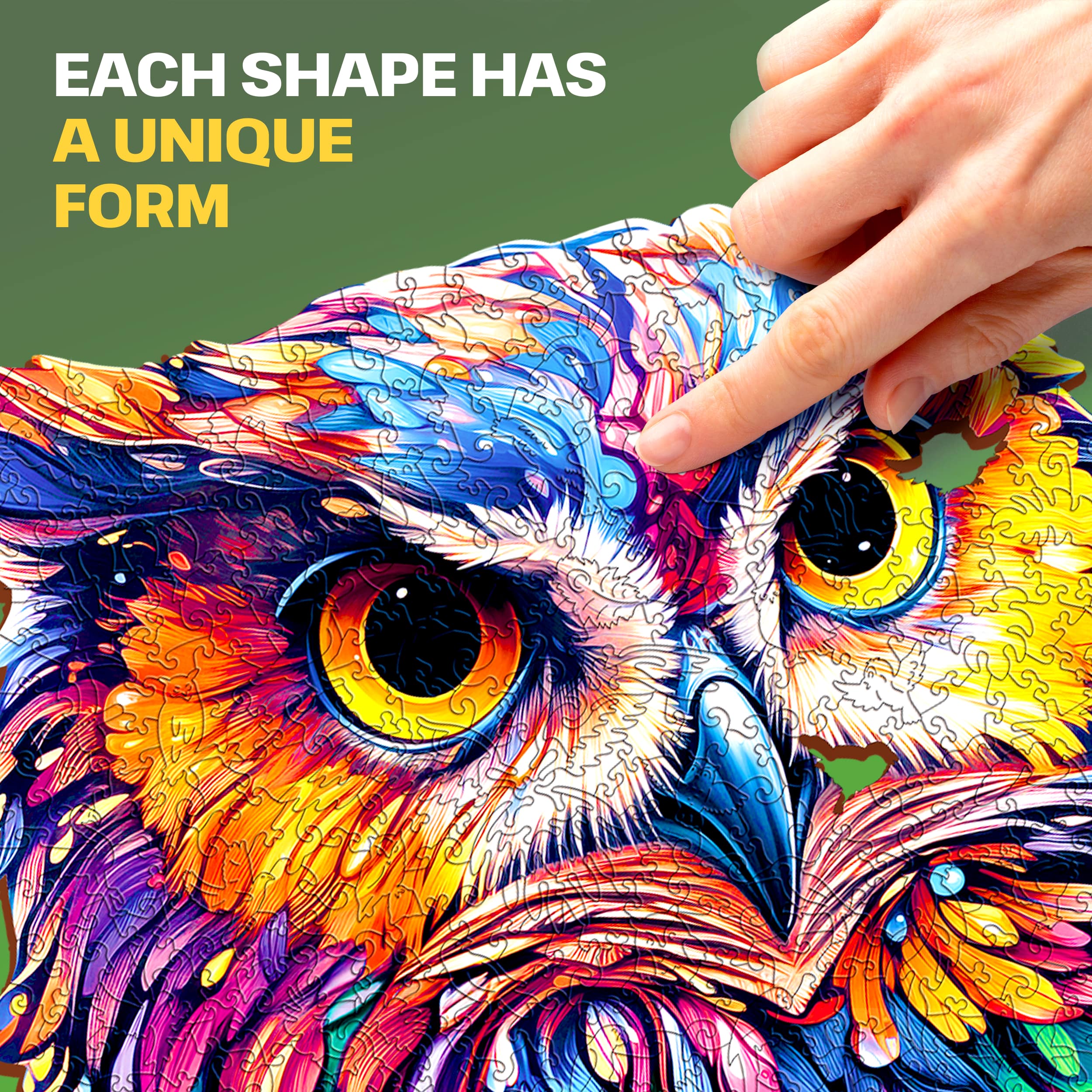 Images and photos of Owl puzzle 300 pieces. ESC WELT.