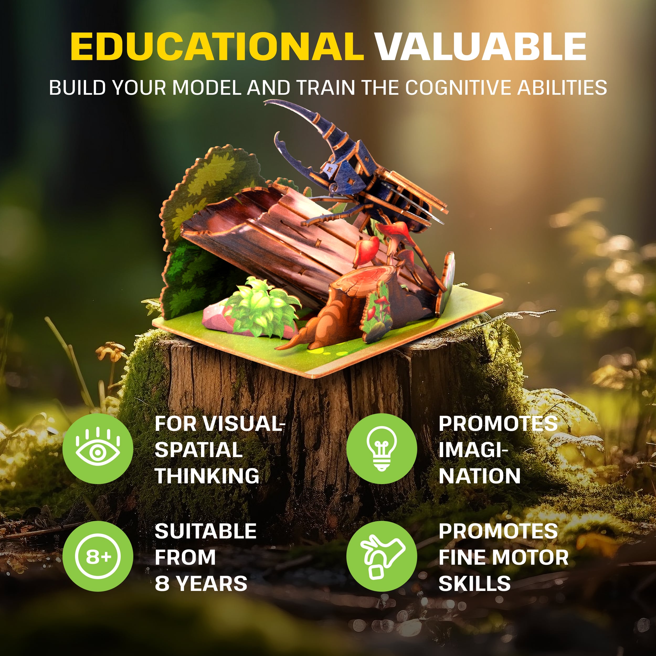 Images and photos of Fantasy Trio 3D Puzzle Kit. ESC WELT.